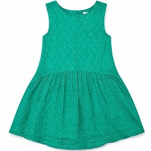 Cat & Jack Toddler Girl 18M Emerald Green Textured Dress GUC